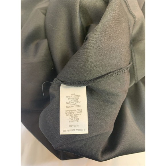 Sami & Jo Black Beaded Evening Dress Mid Length With OverSkirt, Women's SIze L - Picture 13 of 13